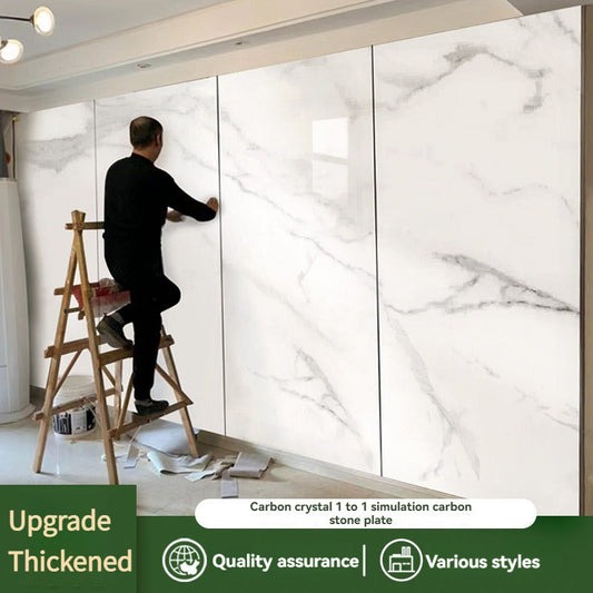 Seamless Peel-and-Stick Wall Panels – Carbon, Wood, Metal & Stone Finishes