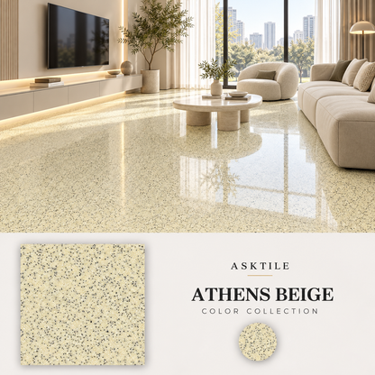ASKTILE High-Gloss Marble-Look Epoxy Self-Leveling Floor Coating
