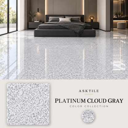 ASKTILE High-Gloss Marble-Look Epoxy Self-Leveling Floor Coating